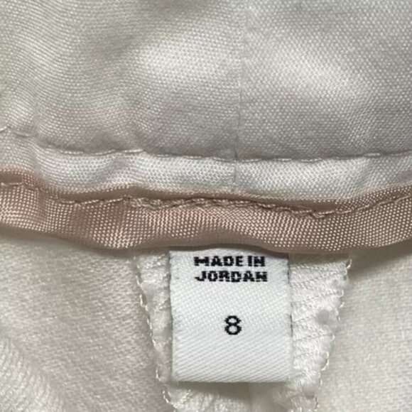 Express Editor Pants Women's Size 8 White Cropped Stretch Classy Career EUC - Picture 7 of 8